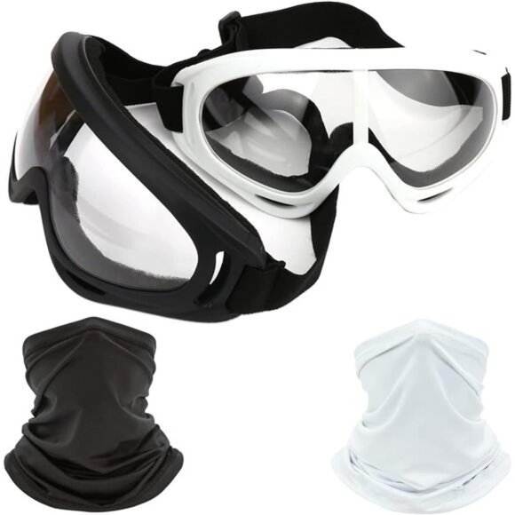 2 Pack Dirt Bike ATV Motocross Anti-UV with 2 Pack Neck Breathable Bandana Mask - Picture 1 of 7